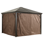 Sojag, Rideaux Bruns Pour Abri Soleil Sumatra, 10 Pi X 12 Pi, Polyester, Rideaux D'Extérieur