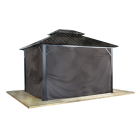 Sojag Brown Curtains for Genova Gazebo, 12 ft. x 14 ft., Poly
