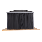 Sojag Dalby, rideaux gris pour abri soleil en polyester filé, 10 pi x 12 pi