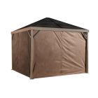 Sojag Sanibel Brown Polyester Curtains 10 ft. x 10 ft.