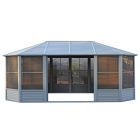 Florence Solarium avec Toit en Métal 12 Pi. x 18 Pi. couleur Gris