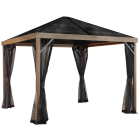 Sojag Sanibel 8 ft. x 8 ft. Gazebo Wood Grain