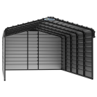Abri d'auto en acier avec 3 parois, 12x24x07