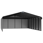 Abri d'auto en acier avec 3 parois, 20x29x07, coquille d'œuf
