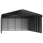 Abri d'auto en acier avec 3 parois, 20x29x09, charbon
