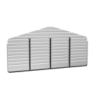 20X7后墙套件 钢制车棚专用, 蛋壳色