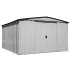 Arrow Classic Steel Storage Shed, 10x12, Flute Grey