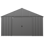 Abri de jardin Arrow Classic en métal, 12 x 12, gris anthracite