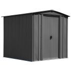 Arrow Classic Steel Storage Shed, 6x7, Charcoal