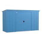 Arrow Classic Steel Storage Shed, 10x4, Gris bleu