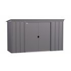 Arrow Classic Steel Storage Shed, 10x4, Charcoal