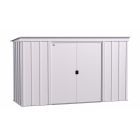 Arrow Classic Steel Storage Shed, 10x4, Gris pâle