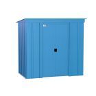 Arrow Classic Steel Storage Shed, 6x4, Blue Grey