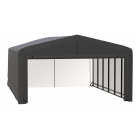 ShelterTube Wind and Snow-Load Rated Garage, 20x27x12 Gray