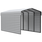 Arrow Carports Abri d'auto en acier galvanisé, avec enceinte 2 côtés, Kit abri d'auto métallique, 10' x 20' x 9' , Coquille d'œuf