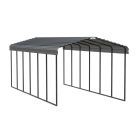 Arrow Carport, 12 ft. x 29 ft. x 9 ft. Charcoal