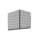 Kit de Mur Arrière 10X7 Pour Carport Arrow en Acier Coquille d'œuf
