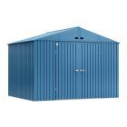 Arrow Elite Steel Storage Shed, 10x8, Blue Grey