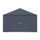 Abri de rangement Arrow Elite en acier, 12 x 14, anthracite