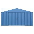Abri de rangement Arrow Elite en acier, 14 x 14, bleu gris