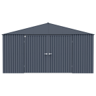 Abri de rangement Arrow Elite en acier, 14 x 16, anthracite
