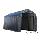 Garage à pignon ShelterCoat 16 x 36 pi, Gris