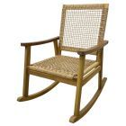 Chaise berçante Lara avec assise et dossier en osier