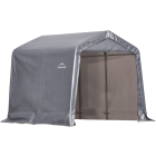 Shed-in-a-Box 8 x 8 x 8英尺 尖顶 灰色