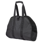 Sac pour bois de chauffage à extrémités ouvertes, 19 x 40 po, noir