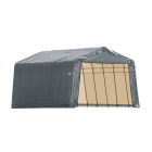 Garage à pignon ShelterCoat 12 x 24 pi, Gris