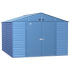 Arrow Select Steel Storage Shed, 10x12, Gris bleu