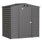 Arrow Select Steel Storage Shed, 6x5, Gris anthracite