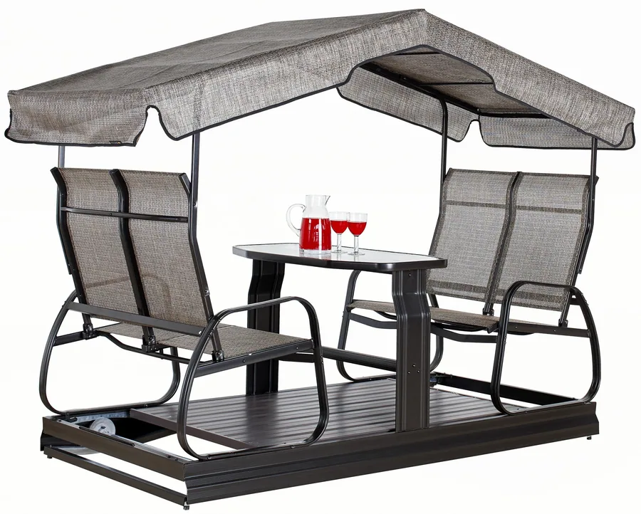 Sojag Eco 4-Seater Garden Swing - Dark Brown — 白底产品图