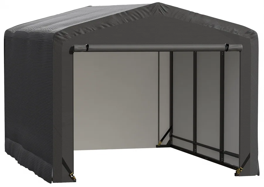 ShelterLogic ShelterTube Wind and Snow-Load Rated Garage, 10x14x8 Gray
